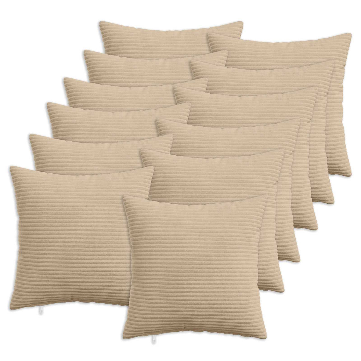vidaXL Poszewka na poduszkę 12 pcs HEERLEN Ciemnoszary 45 x 45 cm