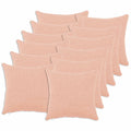 vidaXL Poszewka na poduszkę 12 pcs HEERLEN różowy 45 x 45 cm Bouclé