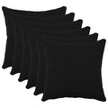 vidaXL Poszewka na poduszkę 6 pcs HEERLEN Czarny 45 x 45 cm Bouclé