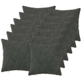 vidaXL Poszewka na poduszkę 12 pcs HEERLEN antracytowy 45 x 45 cm