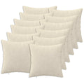 vidaXL Poszewka na poduszkę 12 pcs HEERLEN kremowy 45 x 45 cm