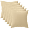 vidaXL Poszewka na poduszkę 6 pcs HEERLEN Beżowy 45 x 45 cm Poliester