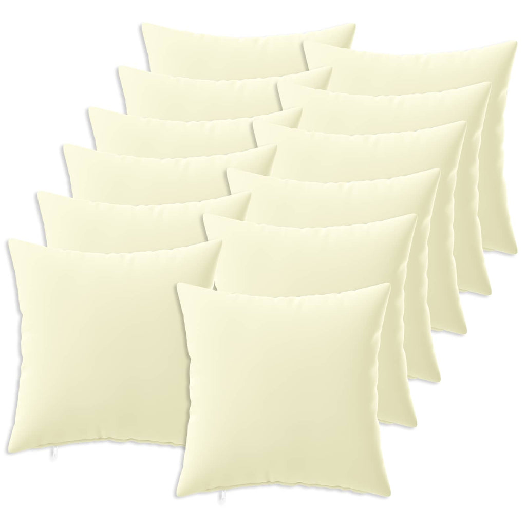 vidaXL Poszewka na poduszkę 12 pcs HEERLEN kremowy 45 x 45 cm