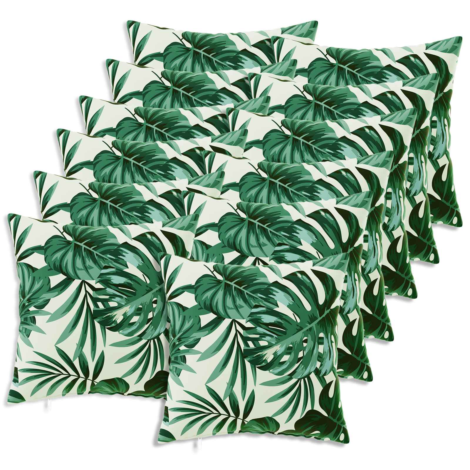 vidaXL Poszewka na poduszkę 12 pcs HEERLEN motyw liści 45 x 45 cm