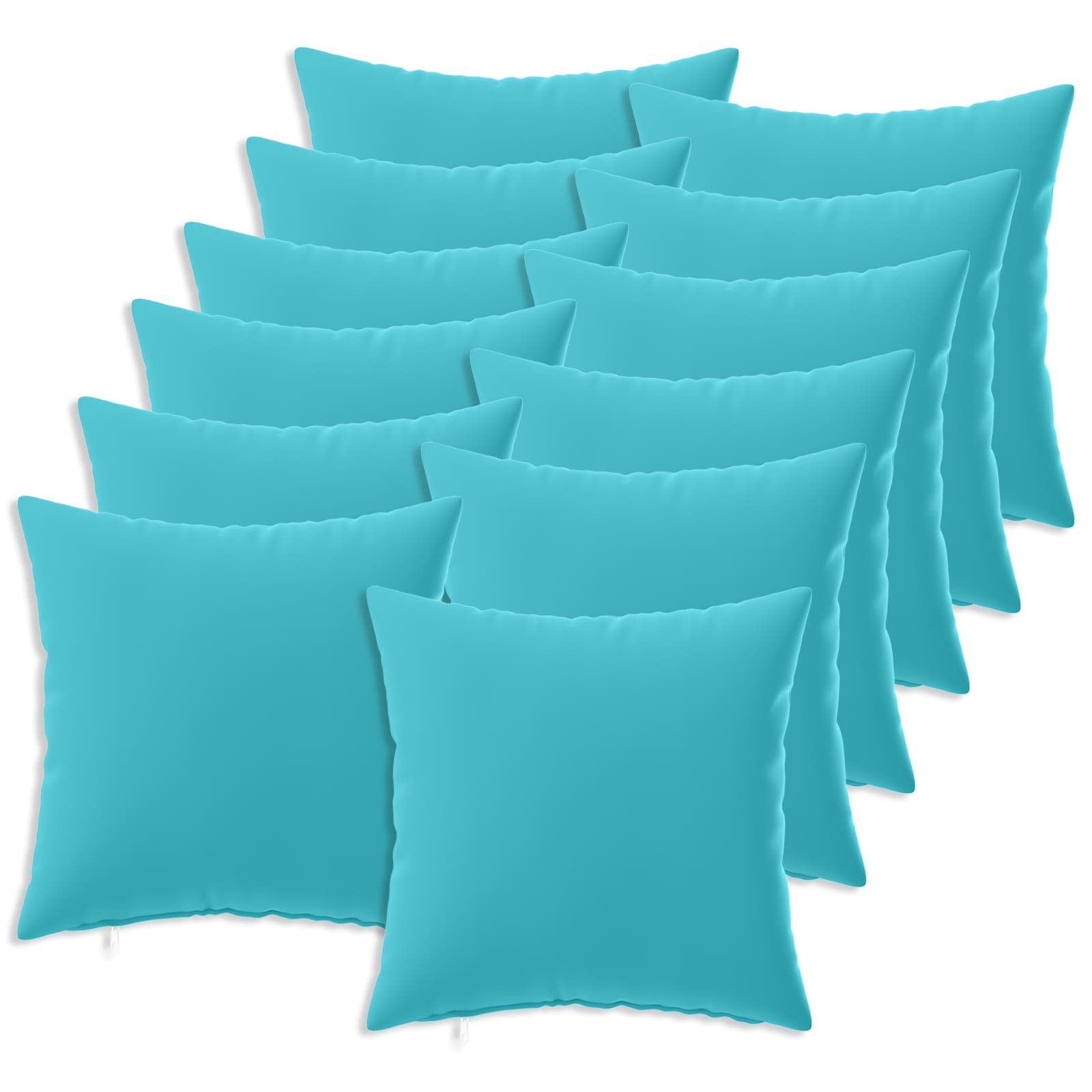 vidaXL Poszewka na poduszkę 12 pcs HEERLEN Turkusowy 45 x 45 cm