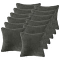 vidaXL Poszewka na poduszkę 12 pcs HEERLEN ciemnoszary 45 x 45 cm