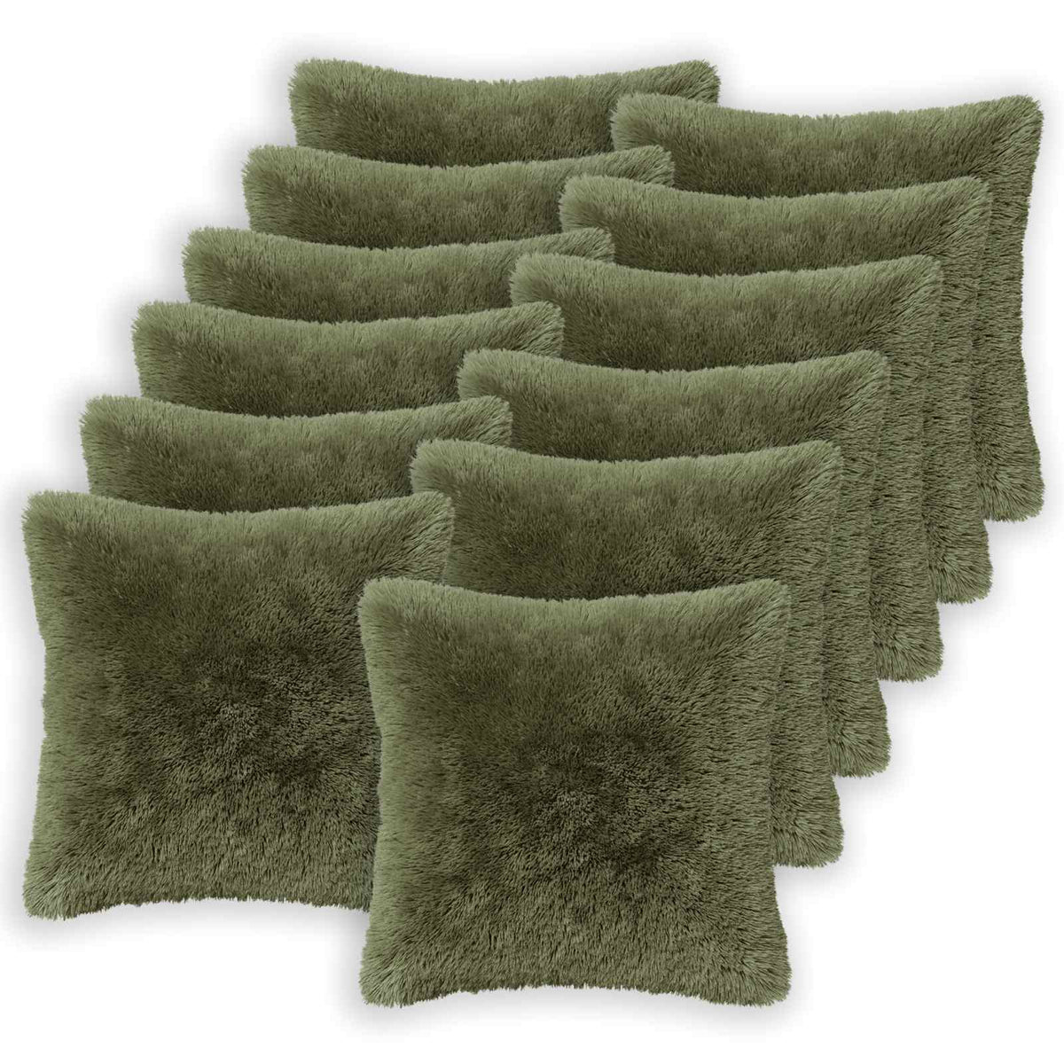 vidaXL Poszewka na poduszkę 12 pcs HEERLEN zielony 45 x 45 cm