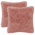 vidaXL Poszewka na poduszkę 2 pcs HEERLEN różowy 45 x 45 cm Fleece PV