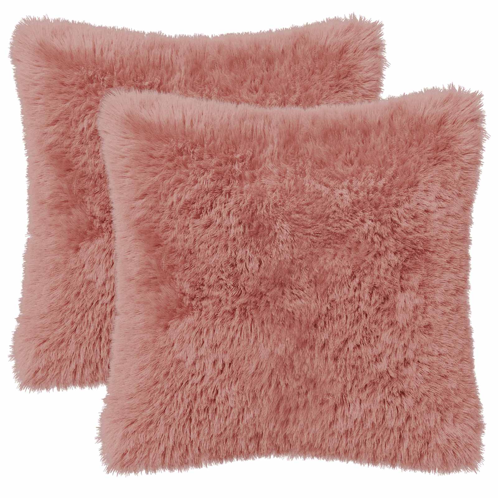 vidaXL Poszewka na poduszkę 2 pcs HEERLEN różowy 45 x 45 cm Fleece PV