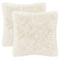 vidaXL Poszewka na poduszkę 2 pcs HEERLEN Biały 45 x 45 cm Fleece PV