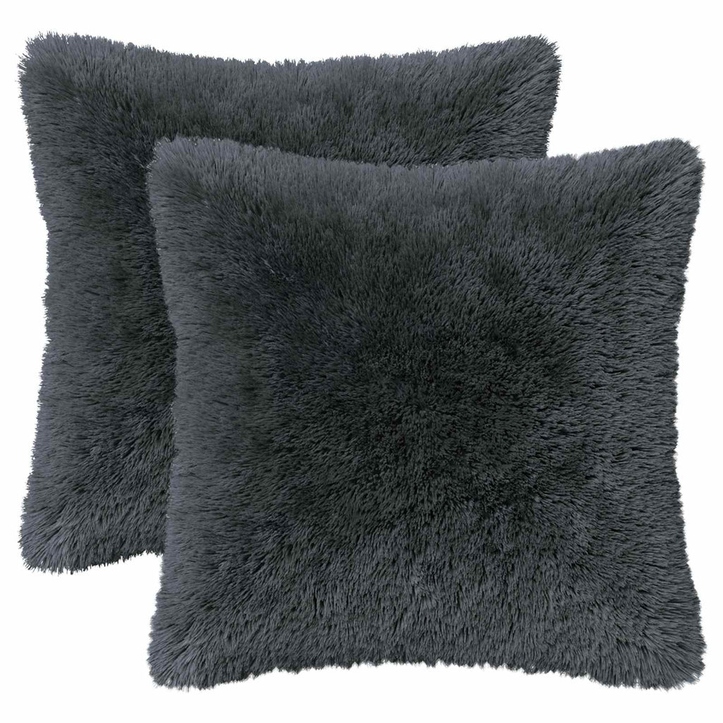 vidaXL Poszewka na poduszkę 2 pcs HEERLEN antracytowy 45 x 45 cm