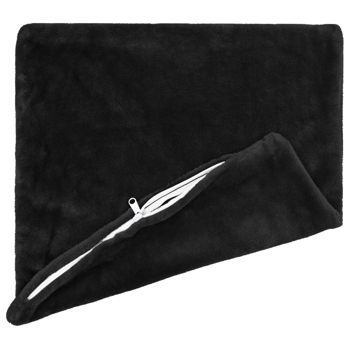 vidaXL Poszewka na poduszkę 6 pcs HEERLEN Czarny 45 x 45 cm Flanela
