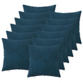 vidaXL Poszewka na poduszkę 12 pcs HEERLEN niebieski 50 x 50 cm Welur