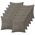 vidaXL Poszewka na poduszkę 12 pcs HEERLEN jasnoszary 50 x 50 cm Welur