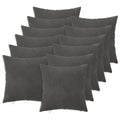 vidaXL Poszewka na poduszkę 12 pcs HEERLEN ciemnoszary 50 x 50 cm