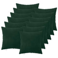 vidaXL Poszewka na poduszkę 12 pcs HEERLEN Ciemnozielony 50 x 50 cm