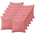 vidaXL Poszewka na poduszkę 12 pcs HEERLEN różowy 50 x 50 cm Welur
