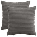 vidaXL Poszewka na poduszkę 2 pcs HEERLEN ciemnoszary 50 x 50 cm