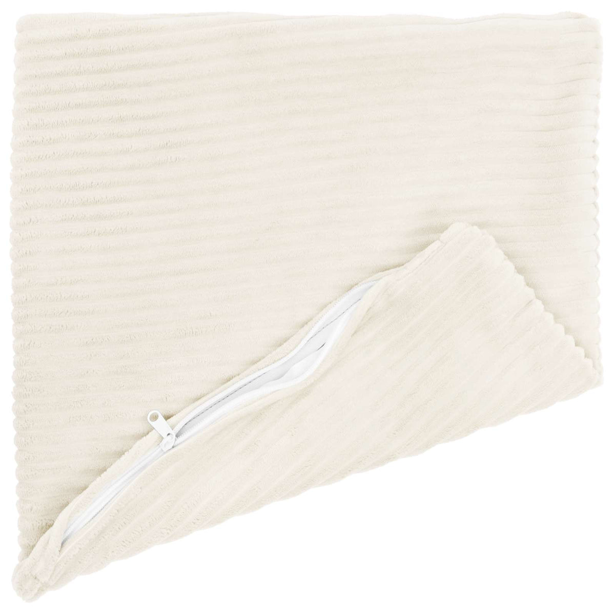 vidaXL Poszewka na poduszkę 12 pcs HEERLEN kremowy 50 x 50 cm sztruks