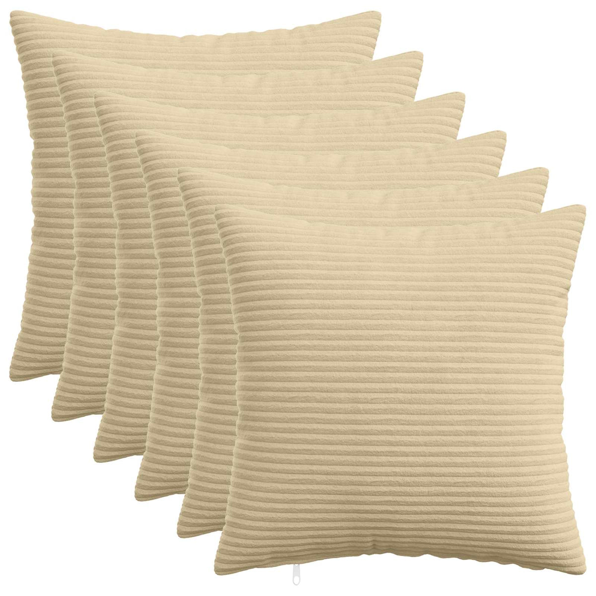 vidaXL Poszewka na poduszkę 6 pcs HEERLEN Zielono-szary 50 x 50 cm