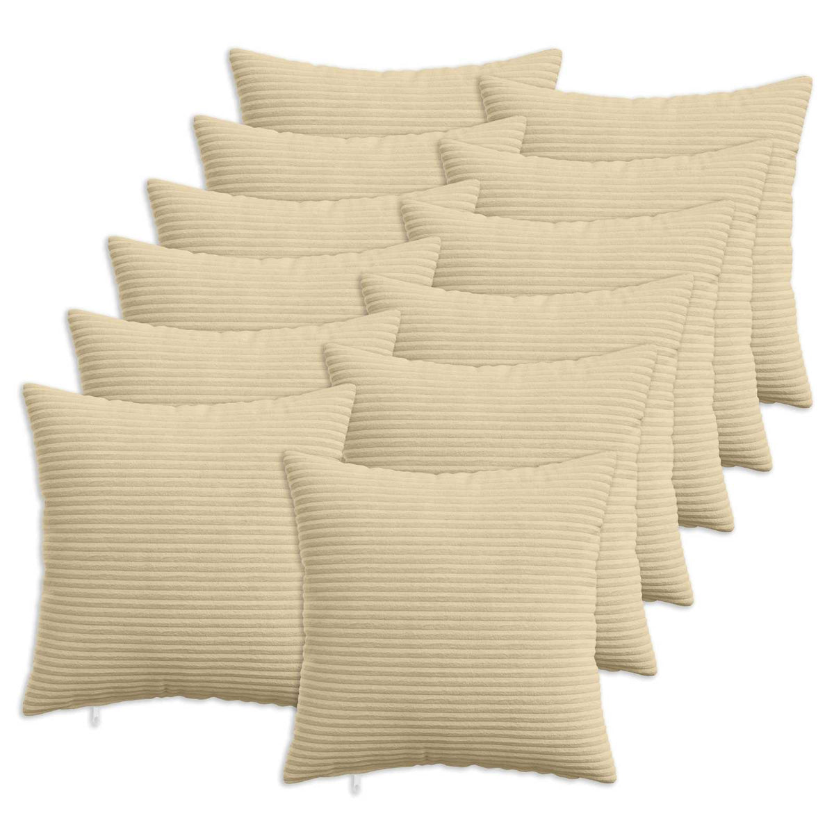 vidaXL Poszewka na poduszkę 12 pcs HEERLEN Zielono-szary 50 x 50 cm