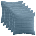 vidaXL Poszewka na poduszkę 6 pcs HEERLEN niebieski 50 x 50 cm sztruks