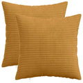 vidaXL Poszewka na poduszkę 2 pcs HEERLEN żółty 50 x 50 cm sztruks