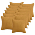 vidaXL Poszewka na poduszkę 12 pcs HEERLEN żółty 50 x 50 cm sztruks