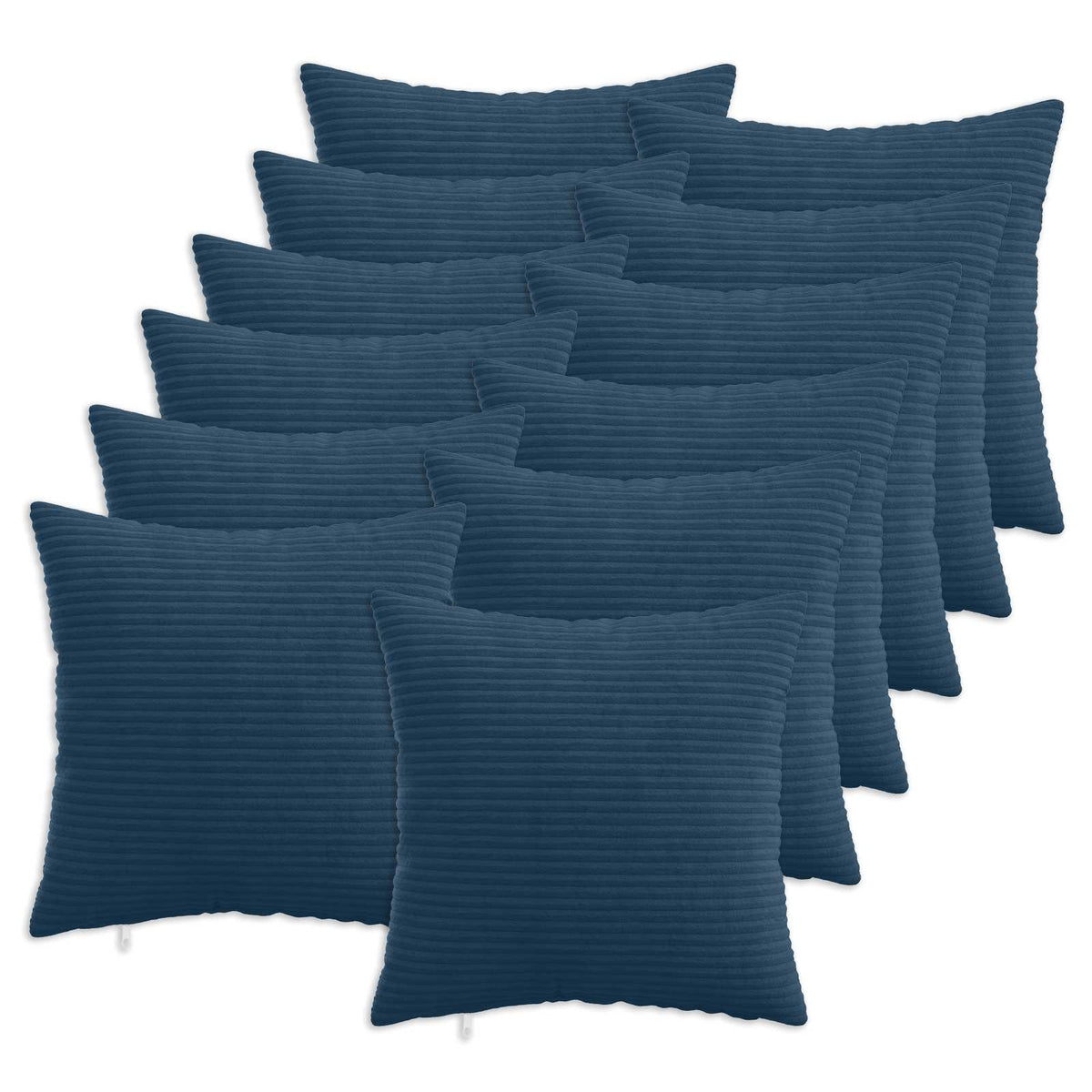 vidaXL Poszewka na poduszkę 12 pcs HEERLEN Granatowy 50 x 50 cm