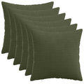 vidaXL Poszewka na poduszkę 6 pcs HEERLEN zielony 50 x 50 cm sztruks