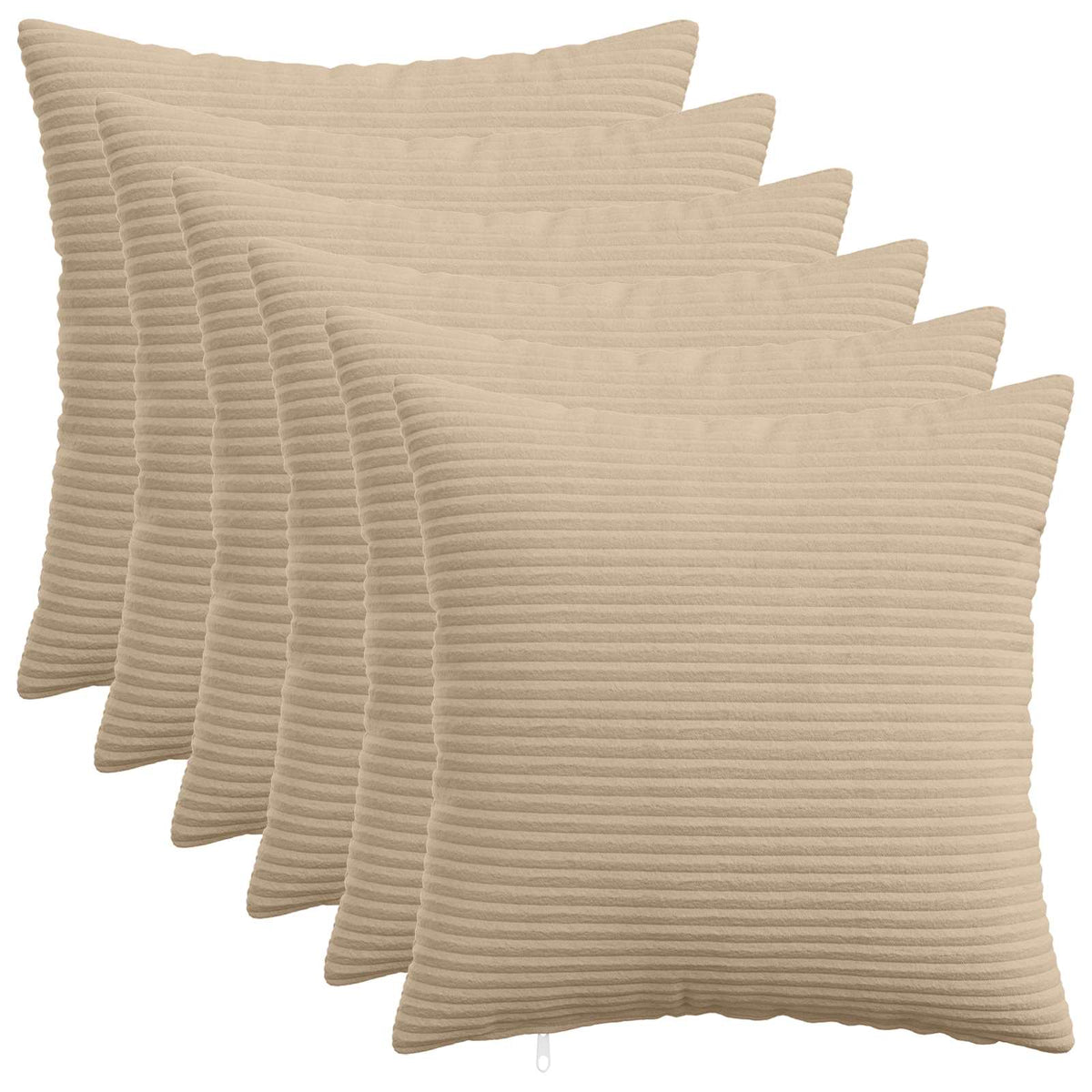 vidaXL Poszewka na poduszkę 6 pcs HEERLEN Ciemnoszary 50 x 50 cm