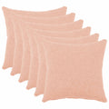 vidaXL Poszewka na poduszkę 6 pcs HEERLEN różowy 50 x 50 cm Bouclé