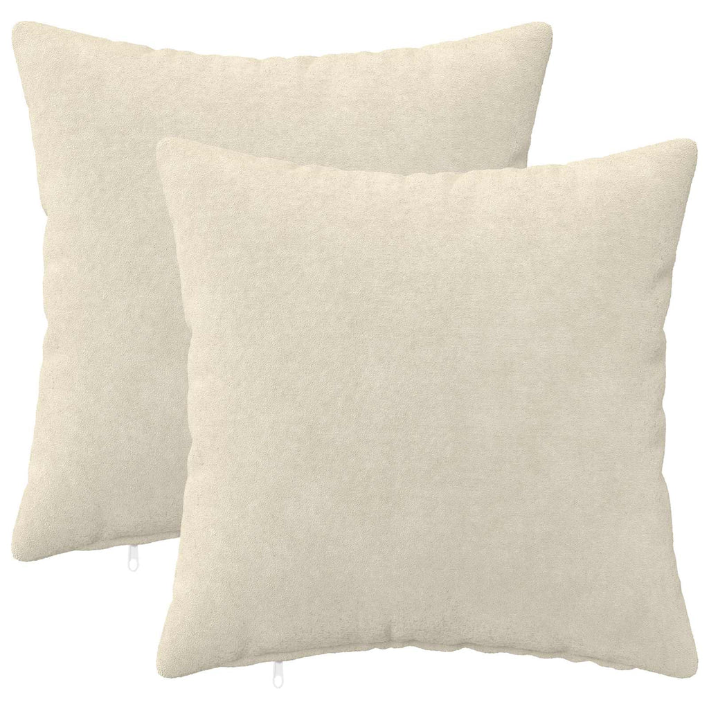 vidaXL Poszewka na poduszkę 2 pcs HEERLEN kremowy 50 x 50 cm