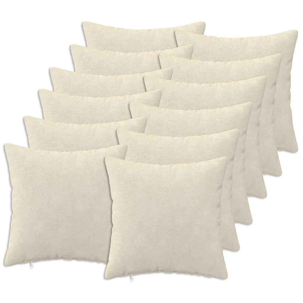 vidaXL Poszewka na poduszkę 12 pcs HEERLEN kremowy 50 x 50 cm