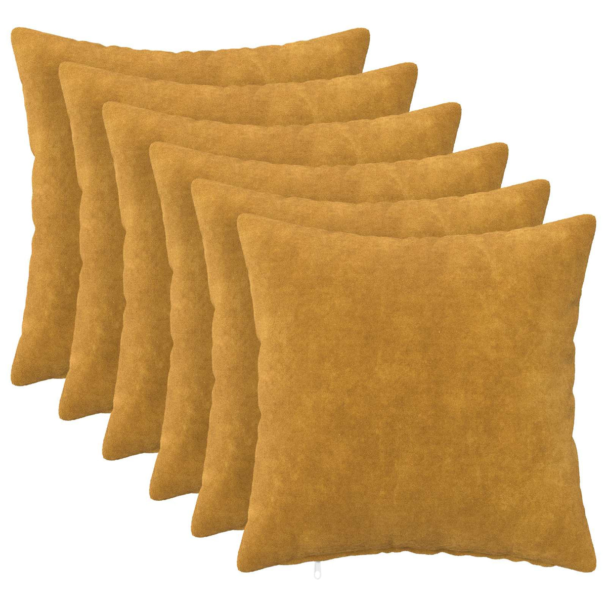 vidaXL Poszewka na poduszkę 6 pcs HEERLEN żółty 50 x 50 cm