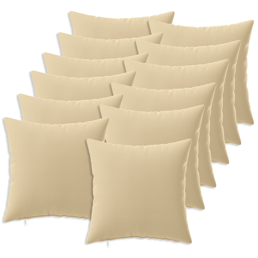 vidaXL Poszewka na poduszkę 12 pcs HEERLEN Beżowy 50 x 50 cm Poliester