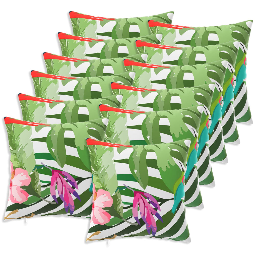 vidaXL Poszewka na poduszkę 12 pcs HEERLEN Czarny 50 x 50 cm Poliester