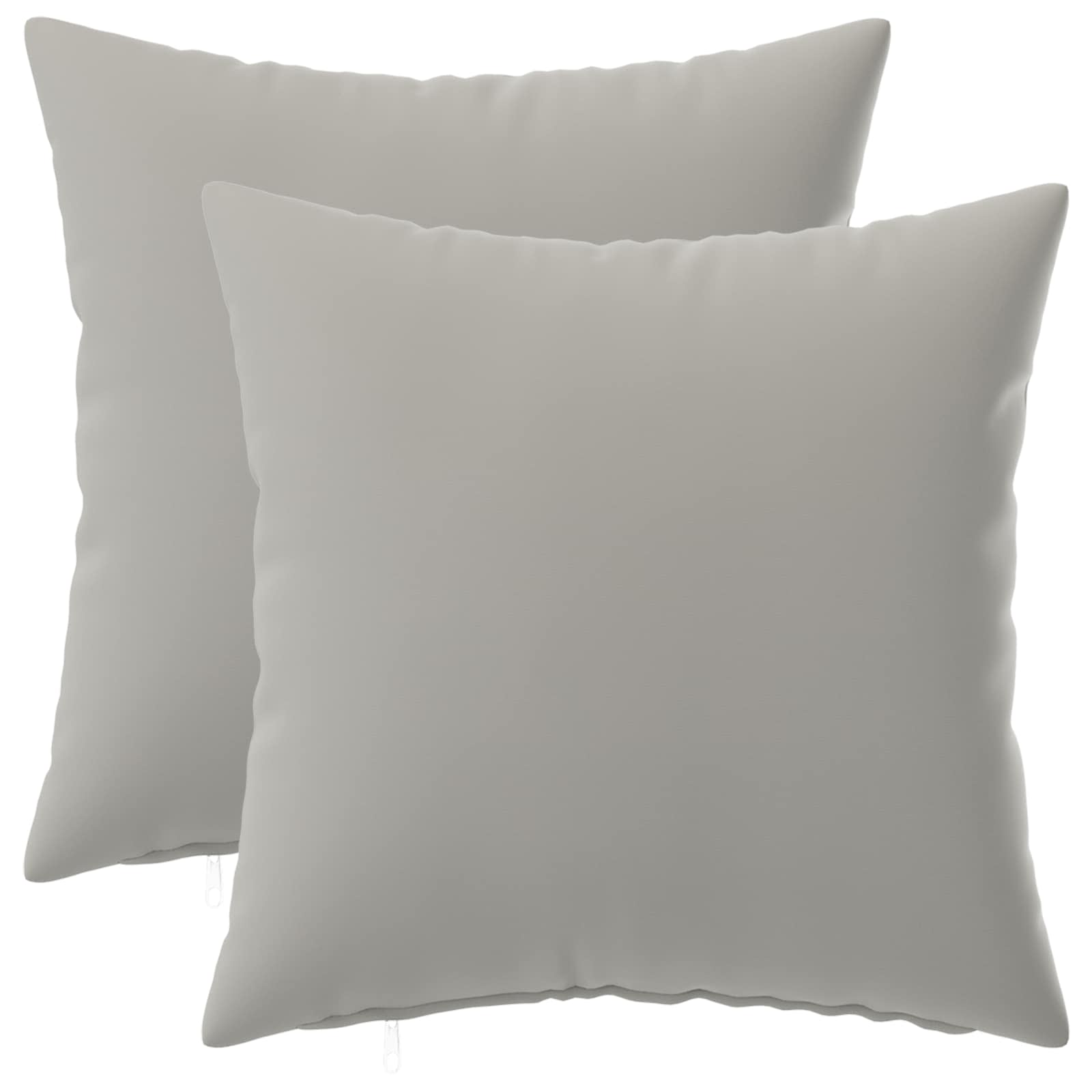 vidaXL Poszewka na poduszkę 2 pcs HEERLEN Szary 50 x 50 cm Poliester