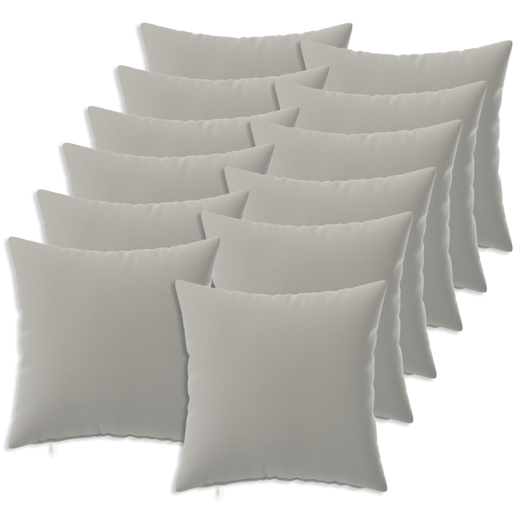 vidaXL Poszewka na poduszkę 12 pcs HEERLEN Szary 50 x 50 cm Poliester