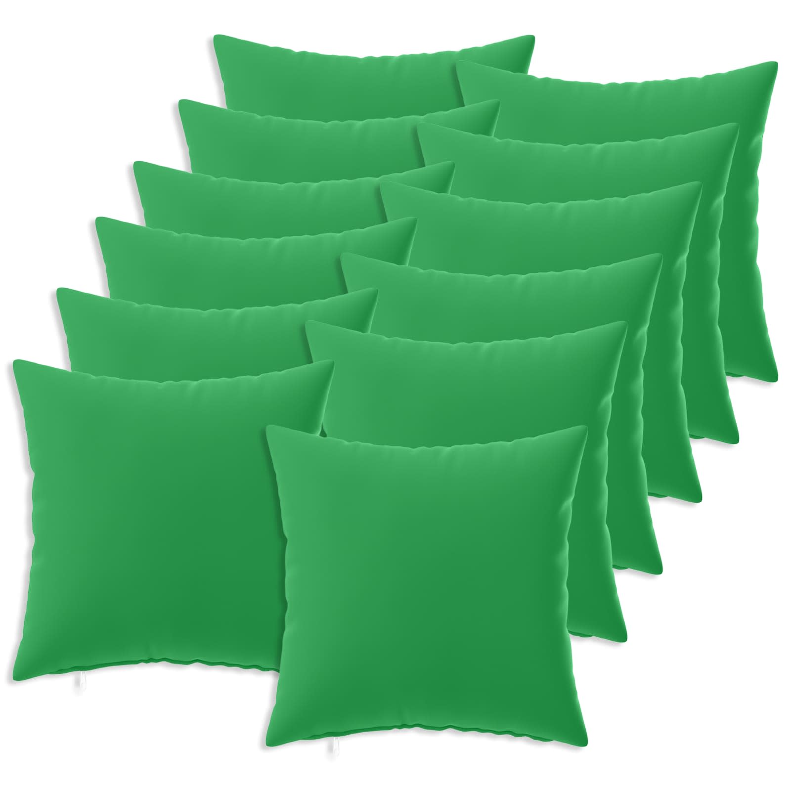 vidaXL Poszewka na poduszkę 12 pcs HEERLEN zielony 50 x 50 cm