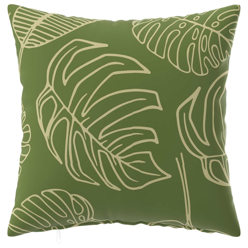 vidaXL Poszewka na poduszkę 2 pcs HEERLEN Wzór liścia 50 x 50 cm
