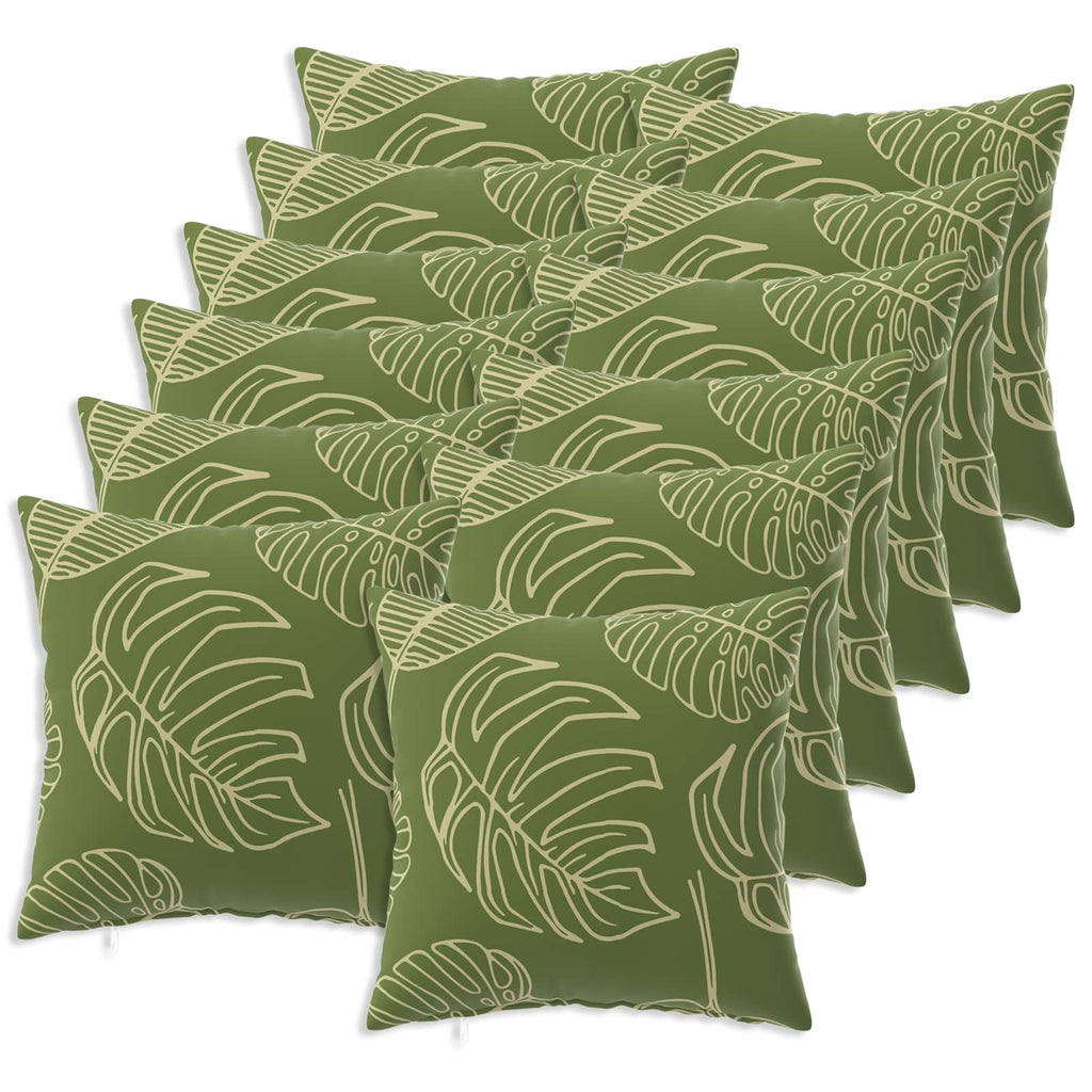 vidaXL Poszewka na poduszkę 12 pcs HEERLEN Wzór liścia 50 x 50 cm