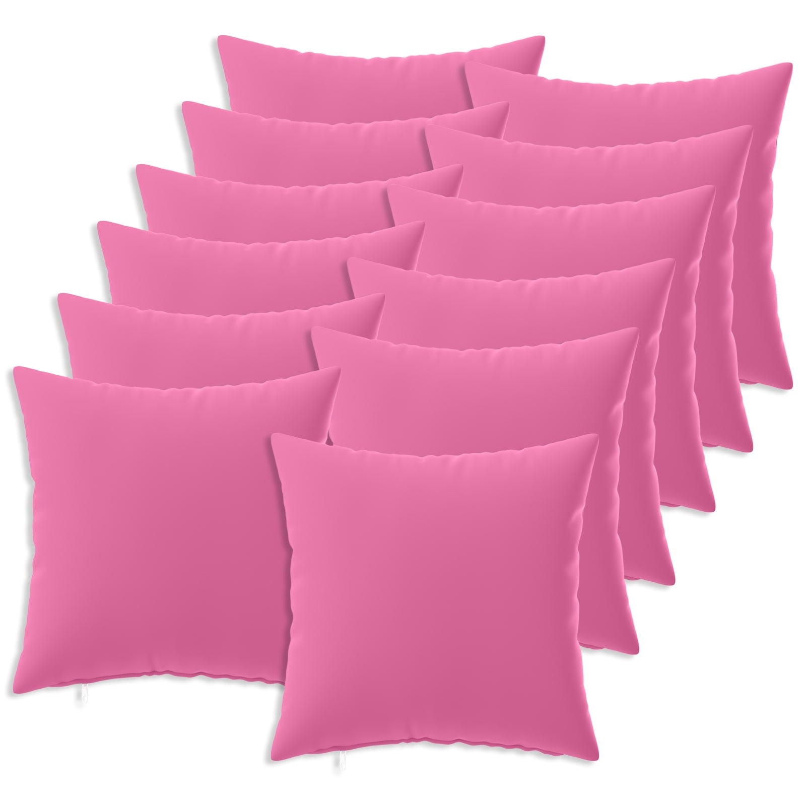 vidaXL Poszewka na poduszkę 12 pcs HEERLEN różowy 50 x 50 cm Poliester