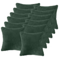 vidaXL Poszewka na poduszkę 12 pcs HEERLEN Ciemnozielony 50 x 50 cm