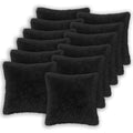 vidaXL Poszewka na poduszkę 12 pcs HEERLEN Czarny 50 x 50 cm Fleece PV