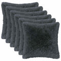 vidaXL Poszewka na poduszkę 6 pcs HEERLEN antracytowy 50 x 50 cm