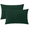 vidaXL Poszewka na poduszkę 2 pcs HEERLEN Ciemnozielony 50 x 70 cm