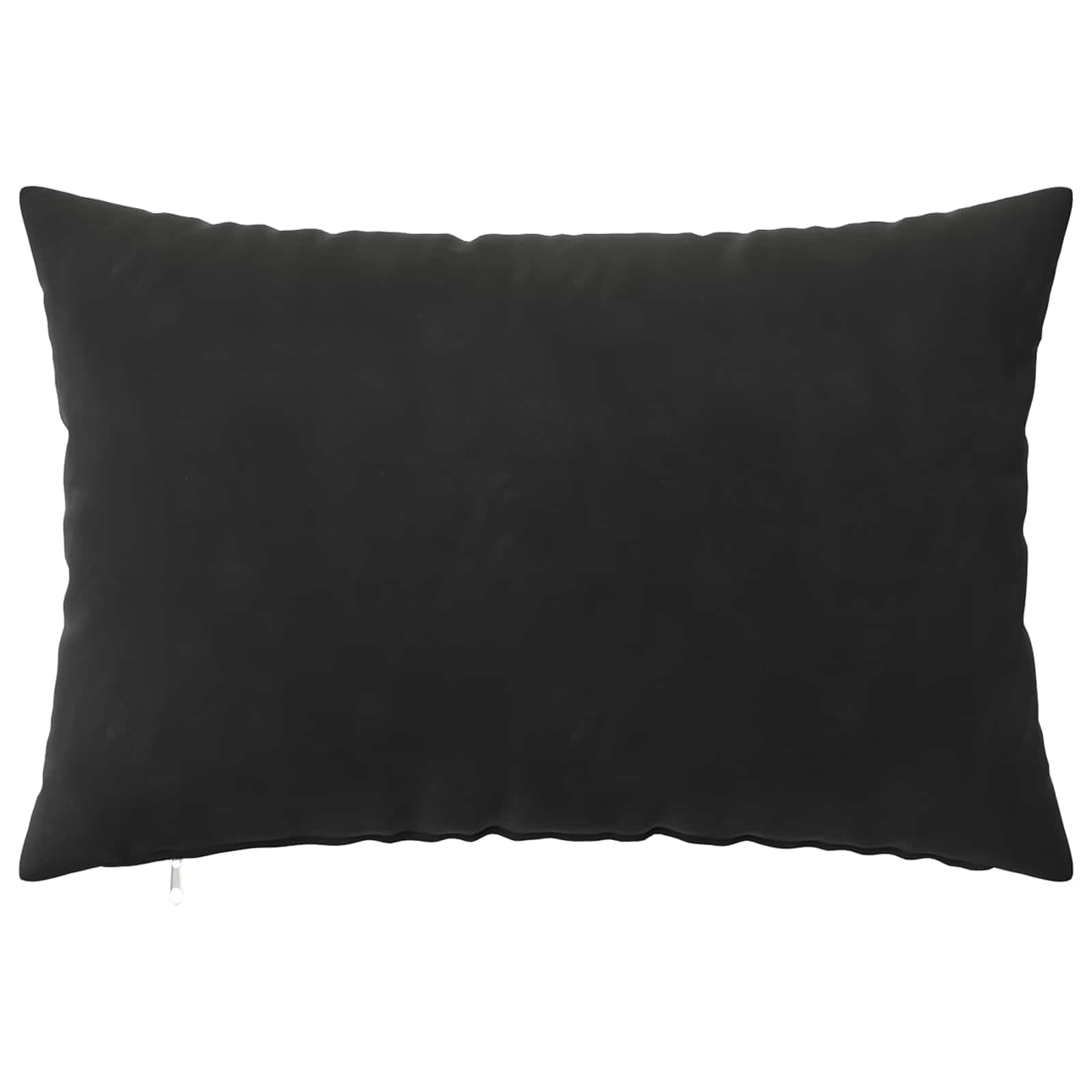 vidaXL Poszewka na poduszkę 6 pcs HEERLEN Czarny 50 x 70 cm Welur