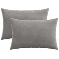 vidaXL Poszewka na poduszkę 2 pcs HEERLEN jasnoszary 50 x 70 cm