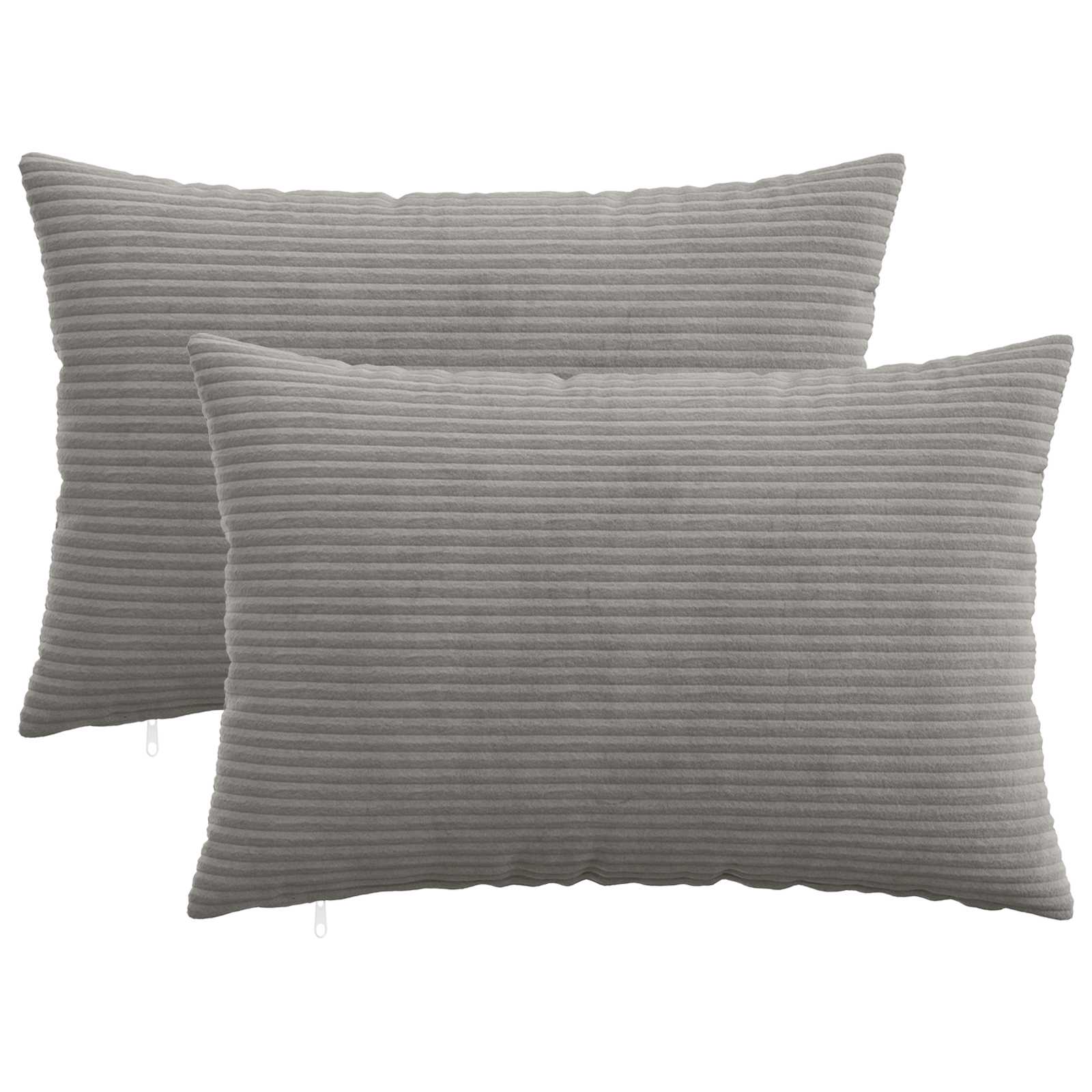 vidaXL Poszewka na poduszkę 2 pcs HEERLEN jasnoszary 50 x 70 cm